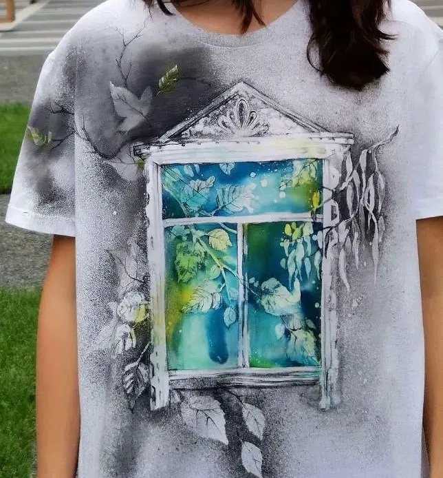 Горячий батик на одежде: Наличники