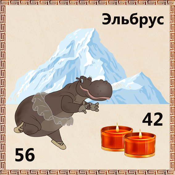 Высота горы Эльбрус 5642 м